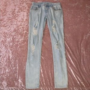 Light Wash Skinny Jeans
